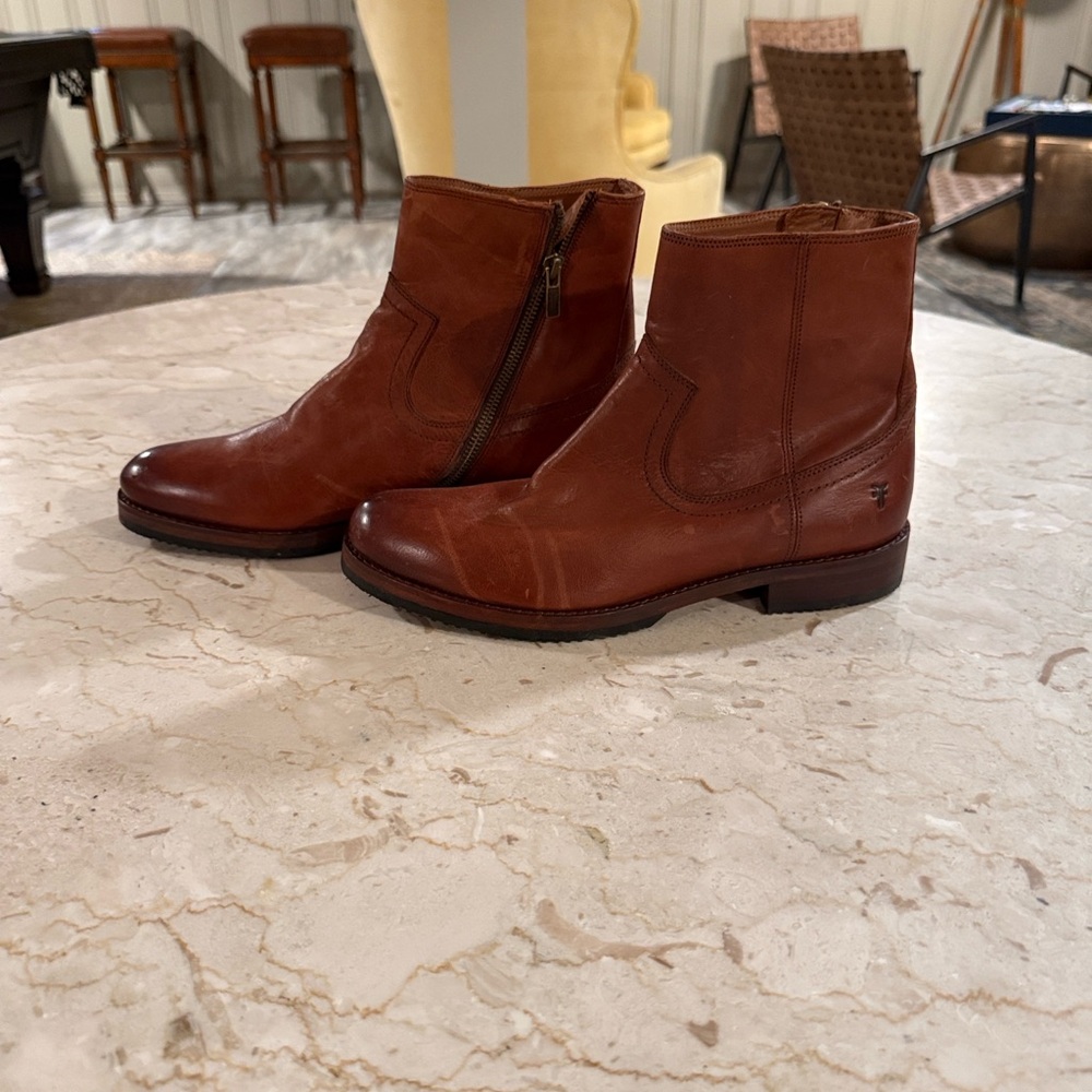 Frye Chestnut Leather Men's Boots